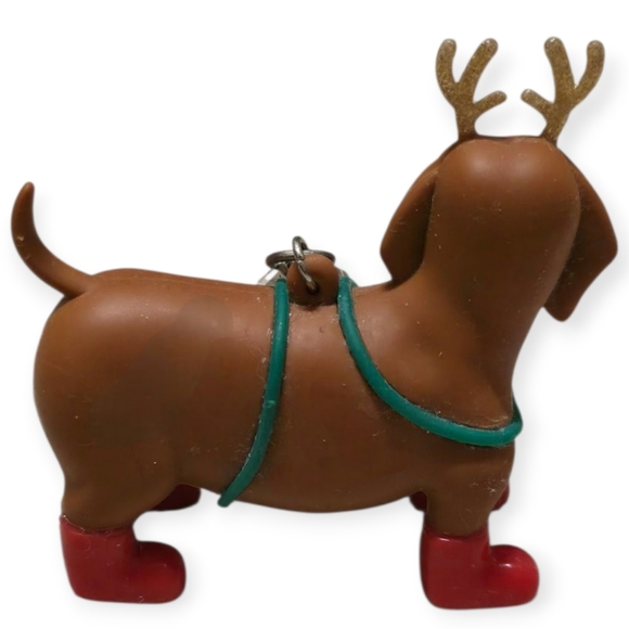 NWT Bath & Body Works Dascshund Reindeer Holiday Dog Hand Sanitizer Holder - Picture 4 of 4